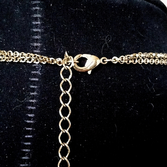 Vintage BETSEY JOHNSON Be My Valentine Heart Lock & Key Layered Necklace. - Picture 8 of 10